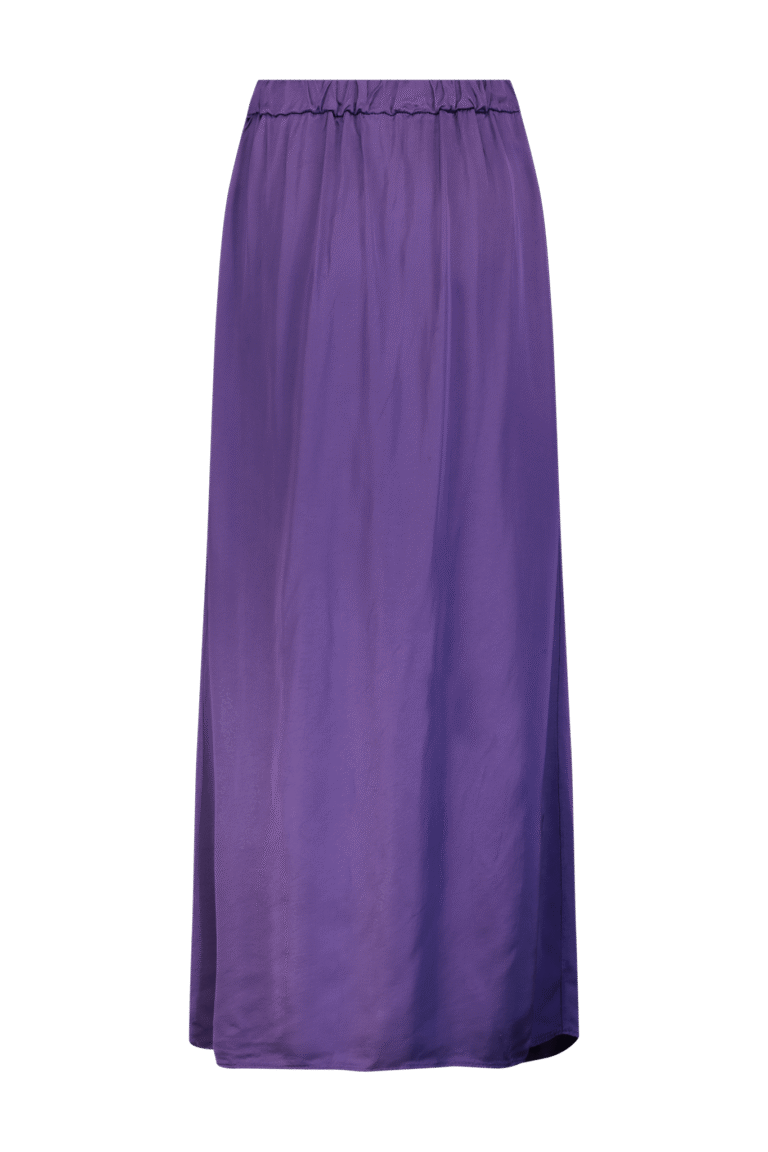 SLIT SATIN SKIRT