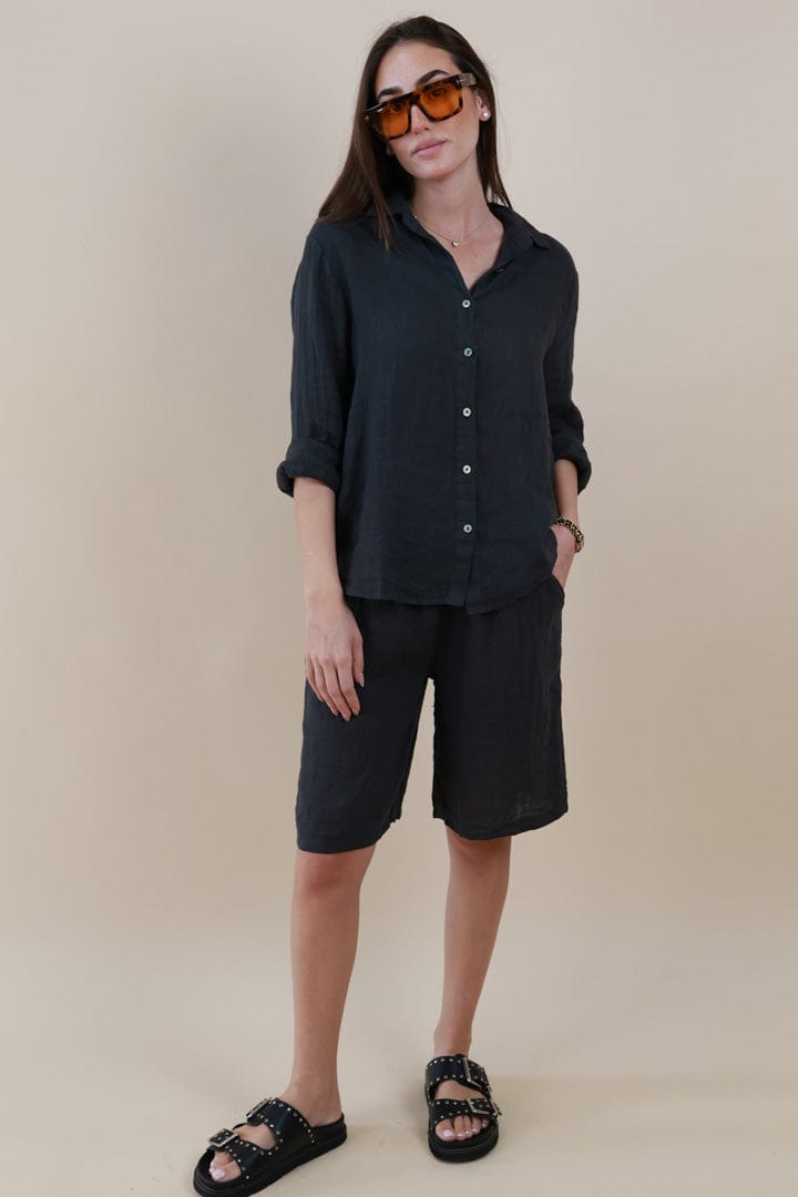 LINEN STRAIGHT SHIRT