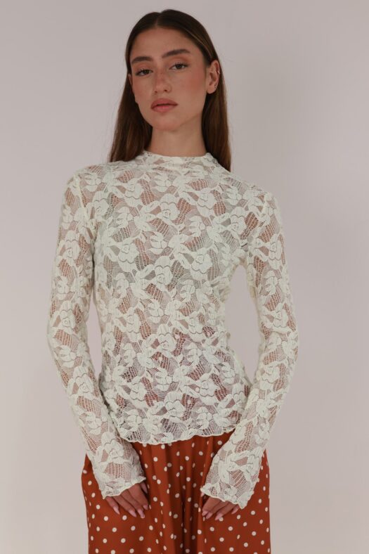 LACE TOP LONG SLEEVES