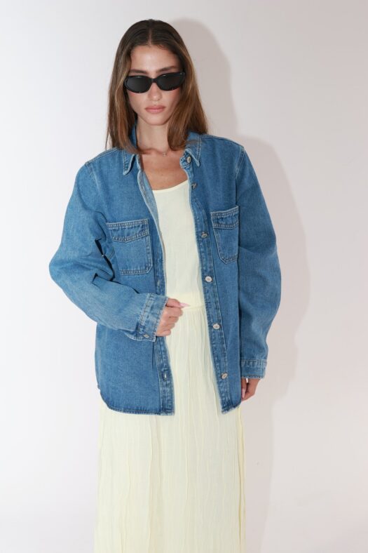 DENIM STRAIGHT SHIRT