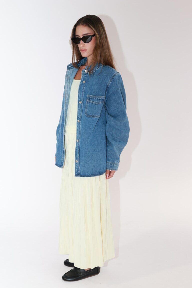 DENIM STRAIGHT SHIRT