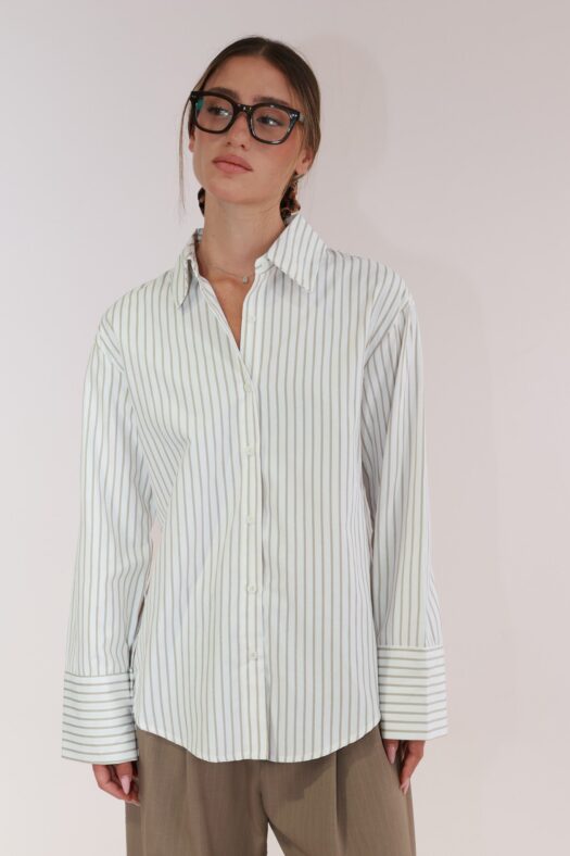STRIPED BUTTON SHIRT