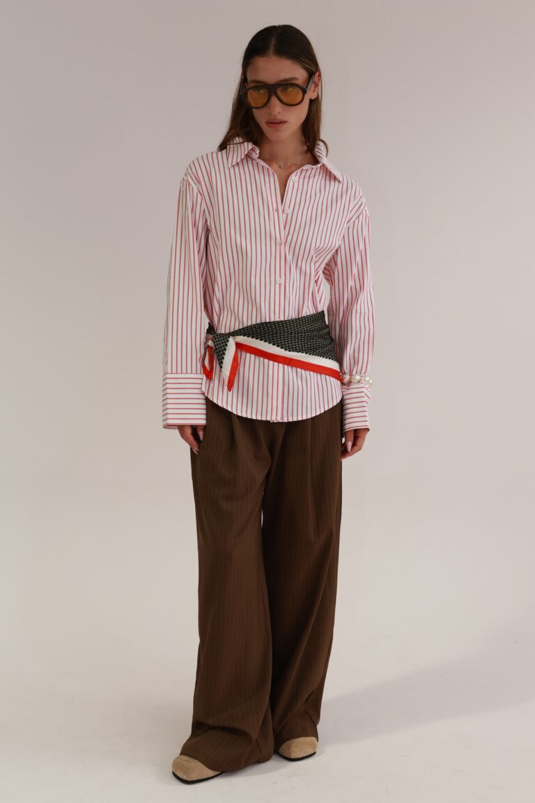 STRIPED BUTTON SHIRT