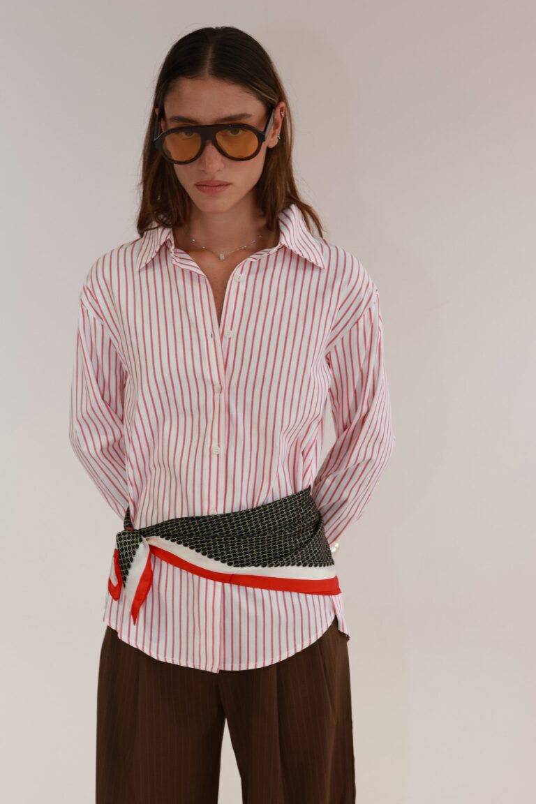 STRIPED BUTTON SHIRT