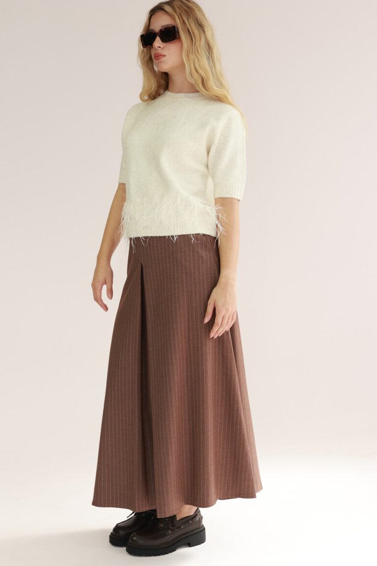 SUIT SKIRT THIN STRIPS