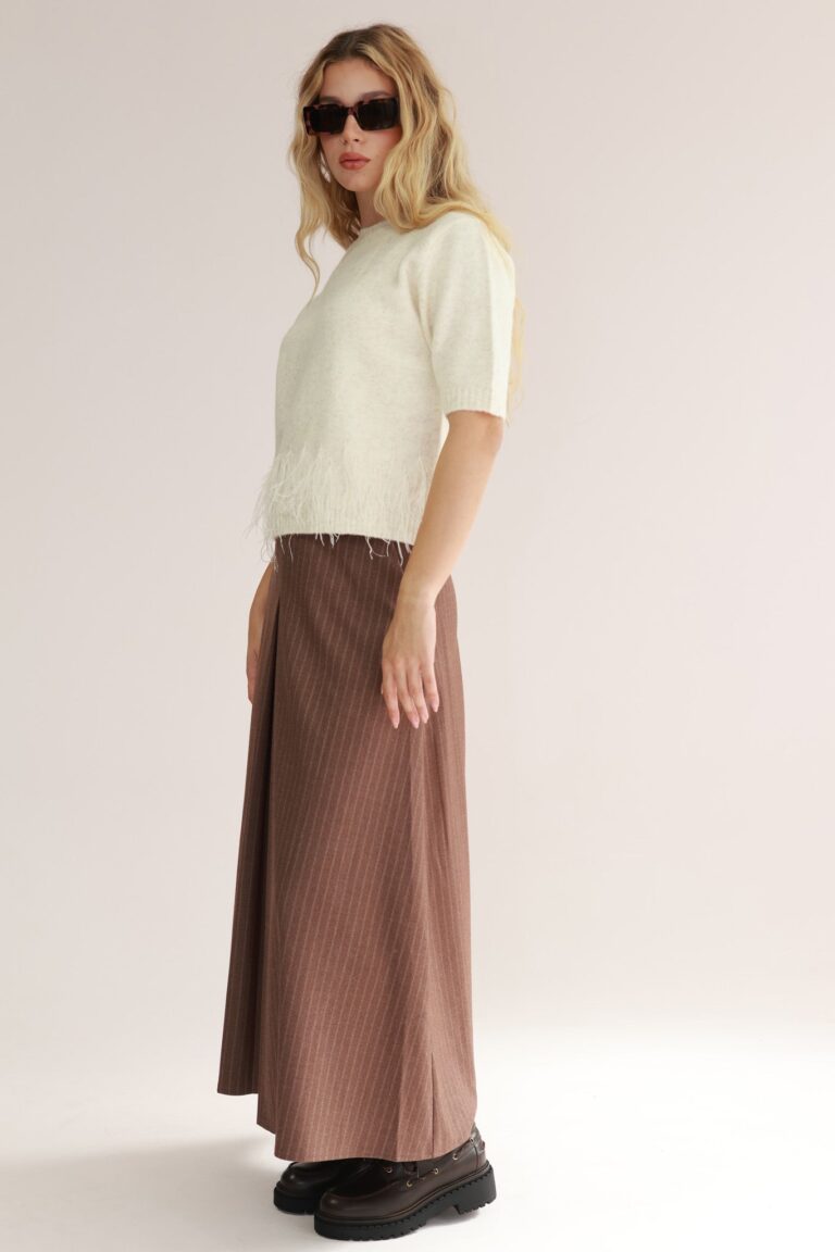 SUIT SKIRT THIN STRIPS