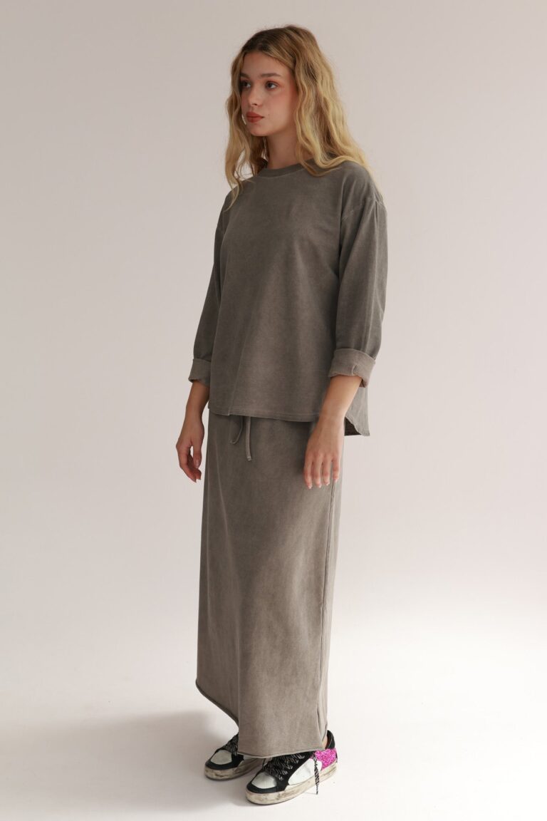 STRAIGHT SKIRT WASHED