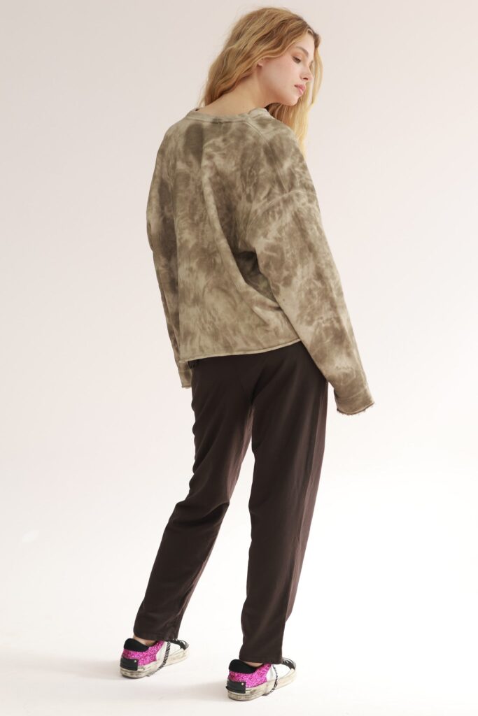 V LONG SLEEVES TIE DIE