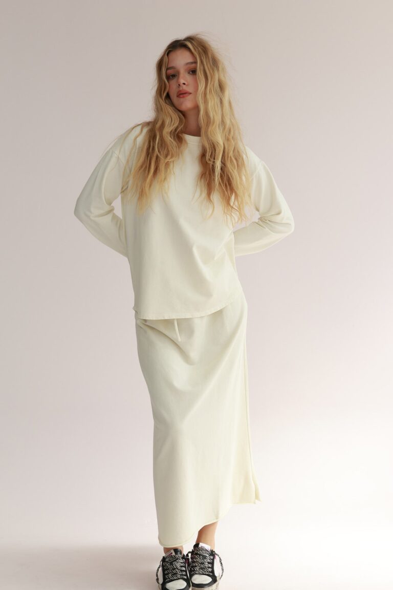 STRAIGHT SKIRT WASHED