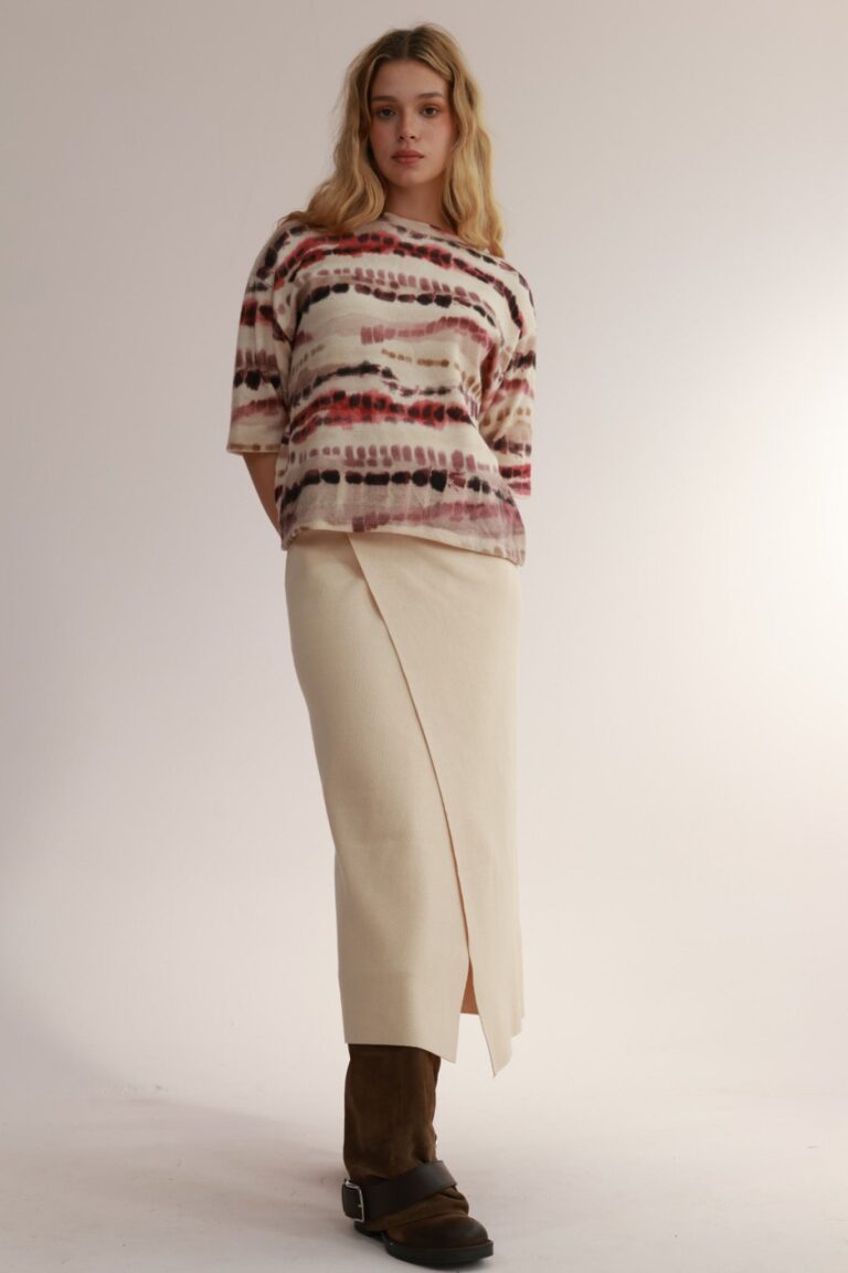 TIE&DIE ROUND NECK SWEATE