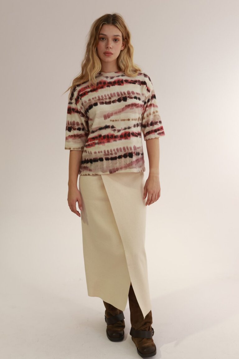 TIE&DIE ROUND NECK SWEATE