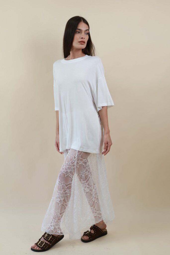 LACE SKIRT TRANSPARENT