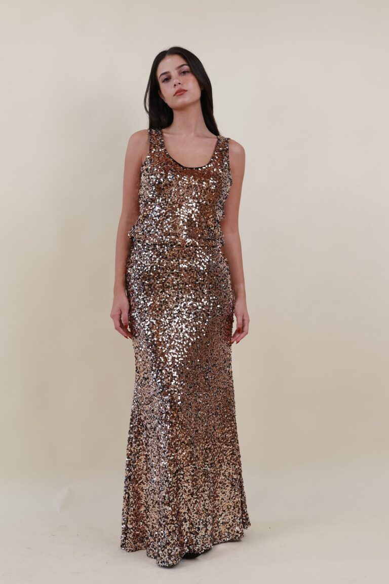 SEQUINS MAXI SKIRT
