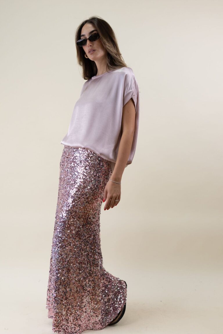 SEQUINS MAXI SKIRT