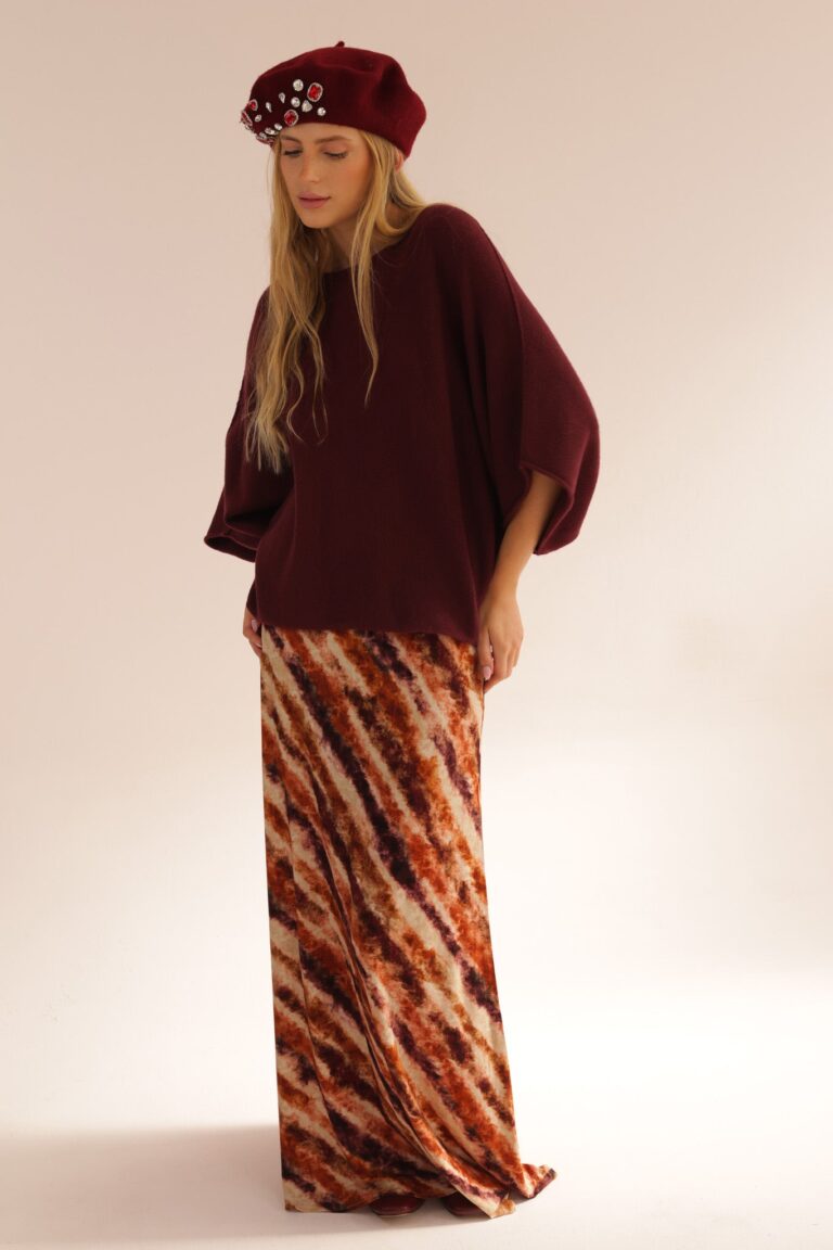 PRINT 0537 JERSEY SKIRT