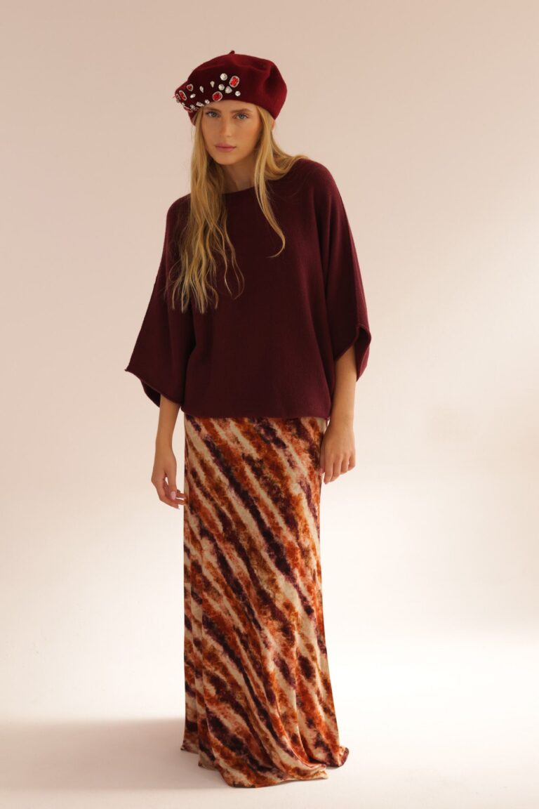 PRINT 0537 JERSEY SKIRT