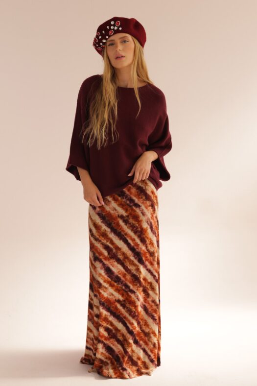 PRINT 0537 JERSEY SKIRT