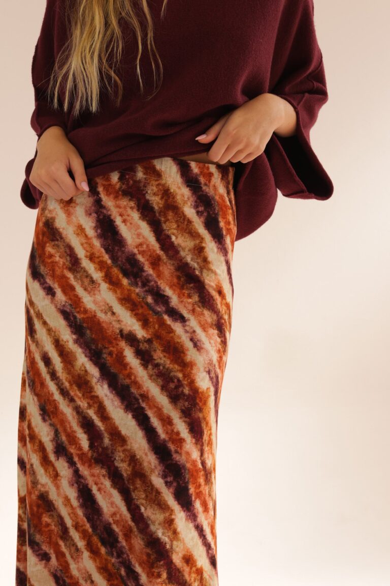 PRINT 0537 JERSEY SKIRT