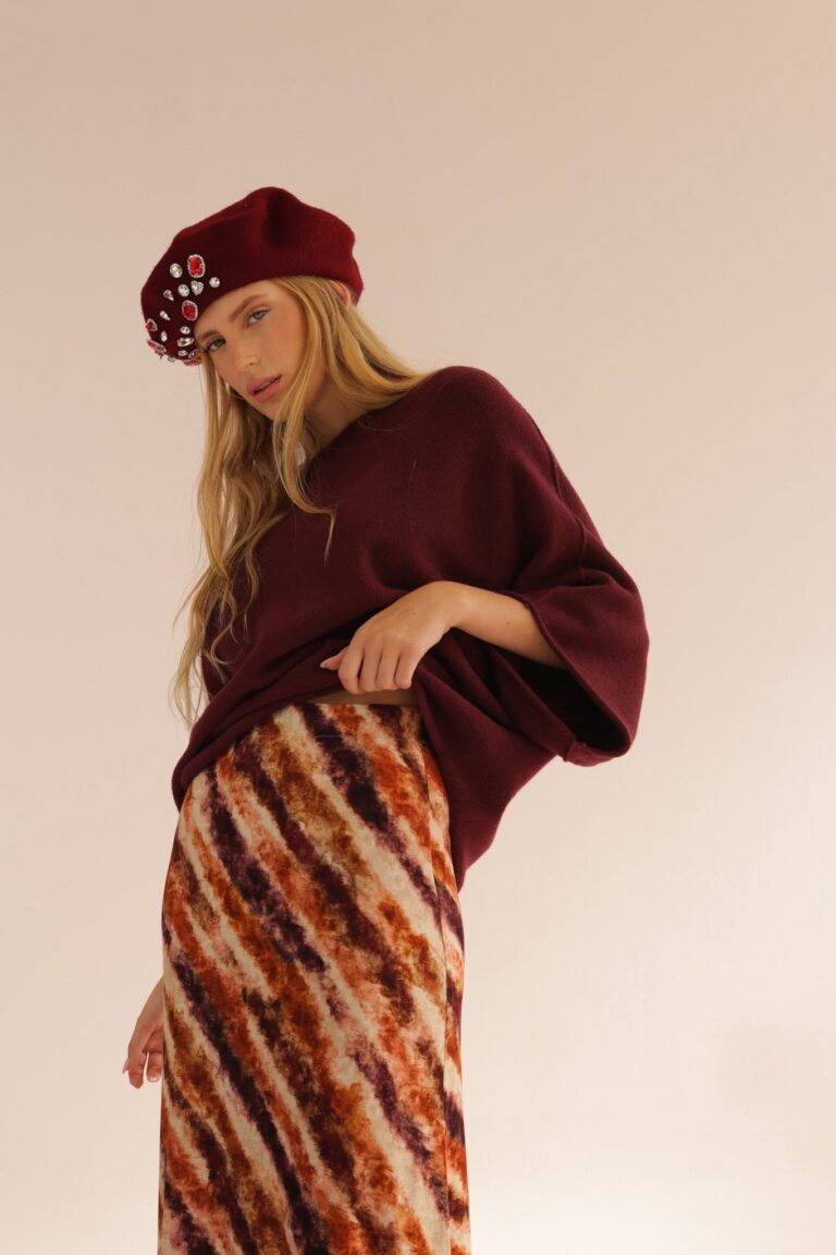 PRINT 0537 JERSEY SKIRT