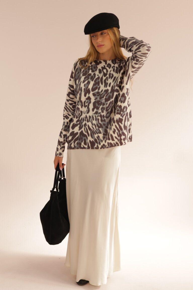 STRAIGHT MIDI SATIN SKIRT