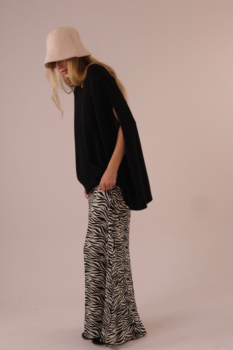 PRINT ZEBRA JERSEY SKIRT