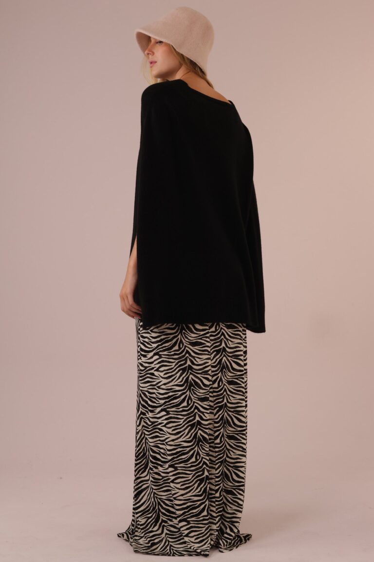 PRINT ZEBRA JERSEY SKIRT